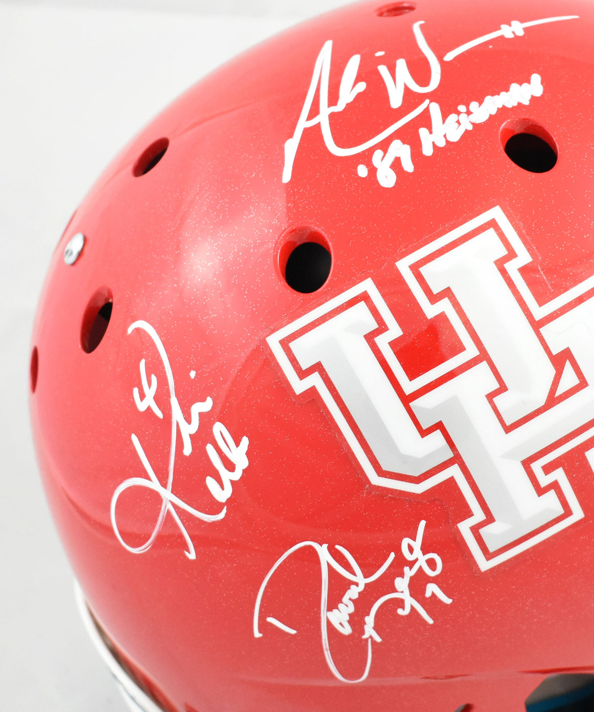 QB Legends Autographed Houston Cougars F/S Schutt Helmet - JSA W