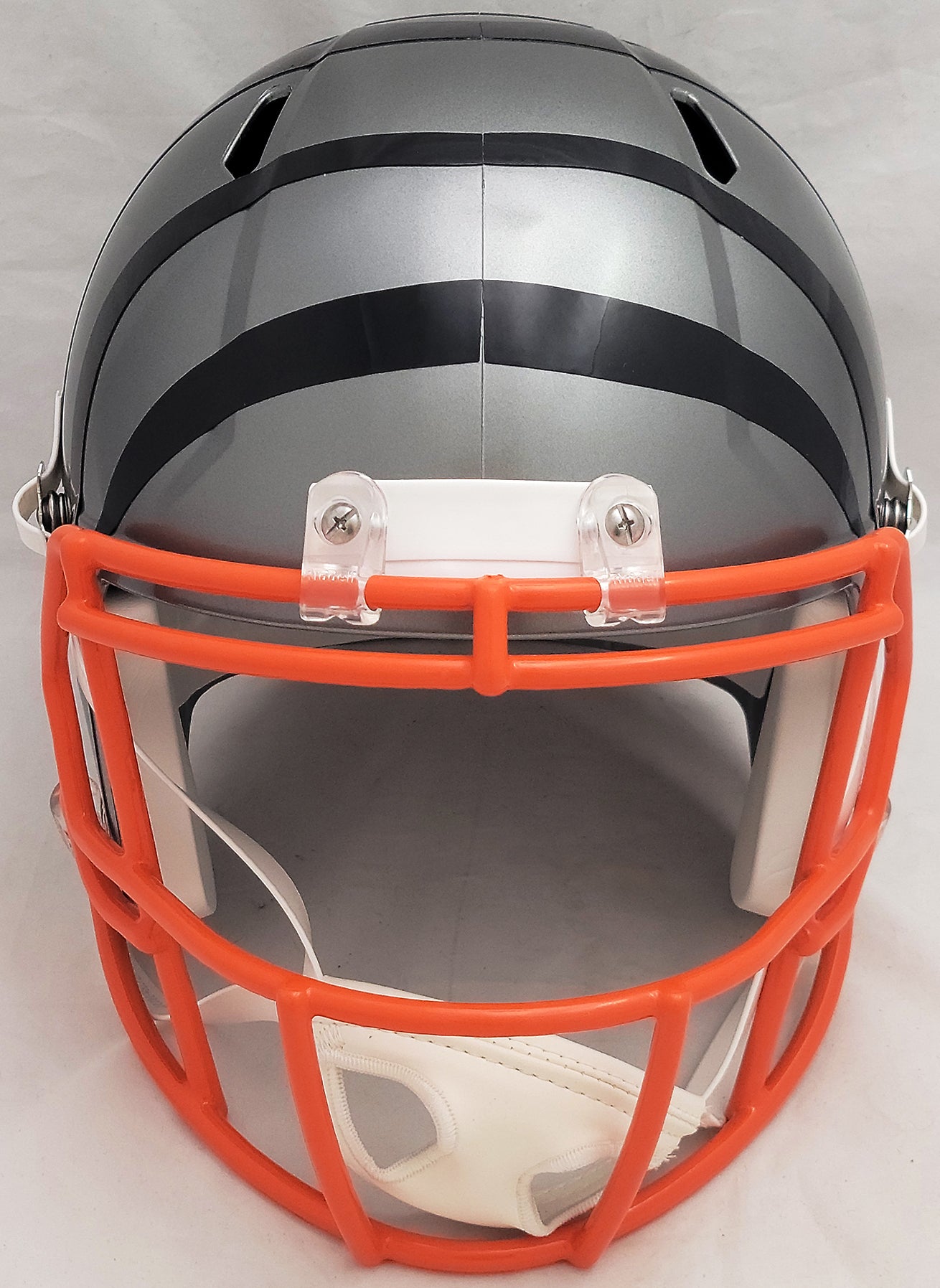 Ja'Marr Chase Autographed Cincinnati Bengals AMP Gray Full Size Replica Speed Helmet Beckett BAS QR #WU15505