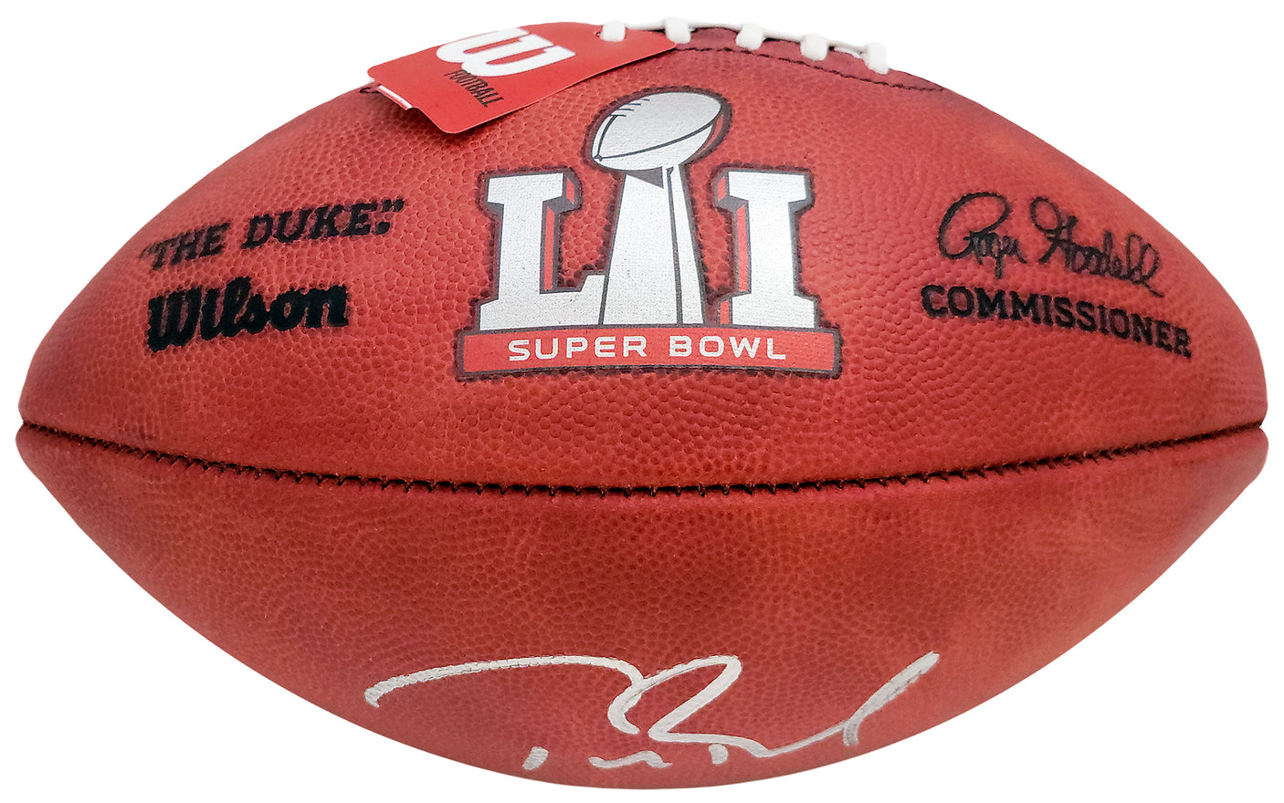 Tom Brady Autographed Official SB LI Leather Football New England Patriots Fanatics Holo Stock #205689