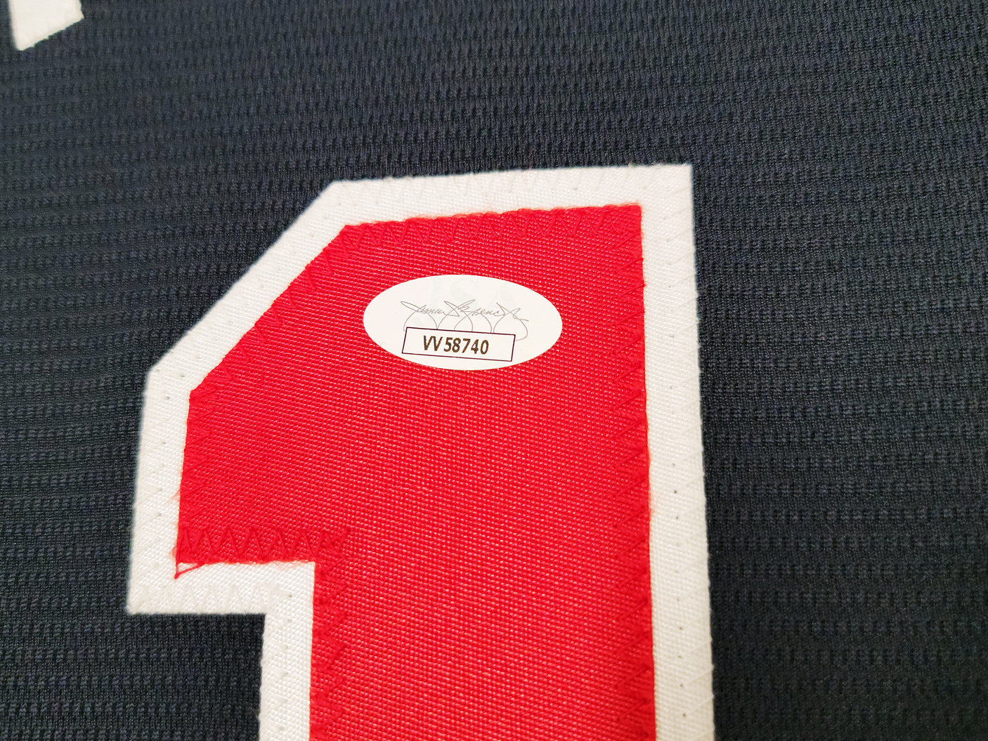 Atlanta Braves Ronald Acuna Jr. Autographed Blue Nike Jersey Size XL JSA Stock #205684