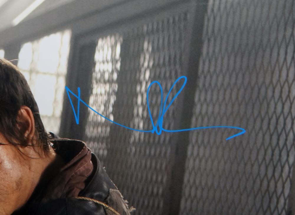 Norman Reedus Signed Walking Dead 16x20 Crouching W/ Crossbow Photo *Teal JSA Au