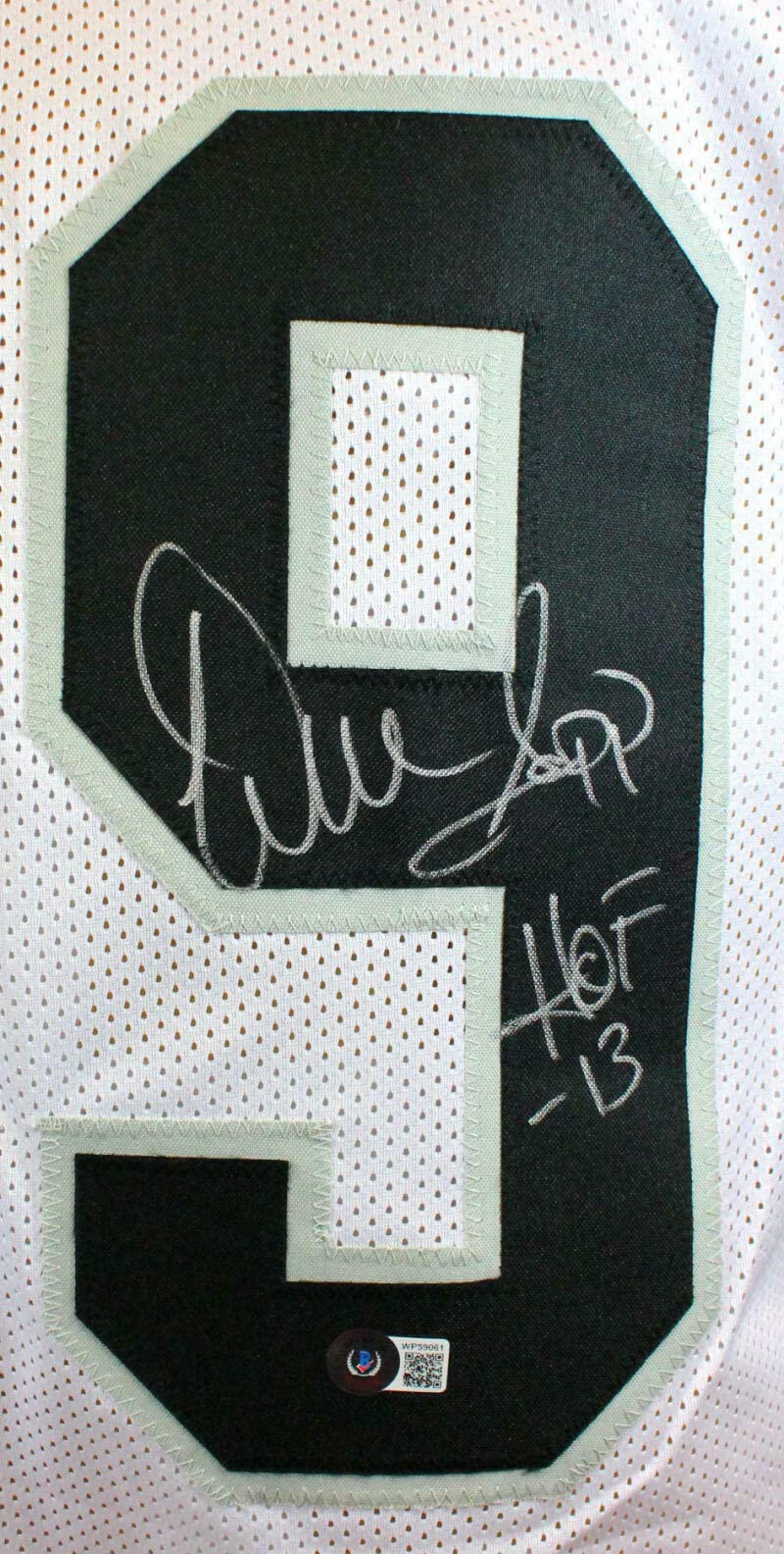 Warren Sapp Autographed White Pro Style Jersey w/ HOF - Beckett W Hologram