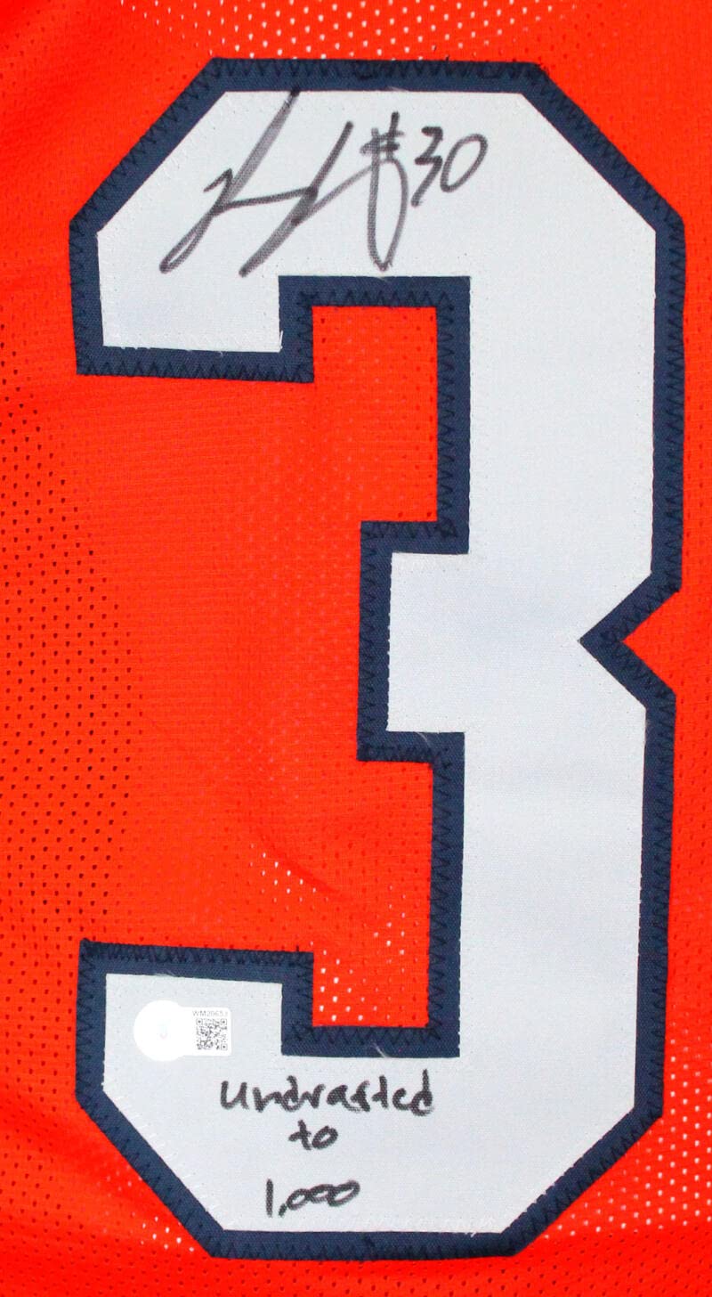 Phillip Lindsay Autographed Color Rush Pro Style Jersey w/Insc.-Beckett W Holo