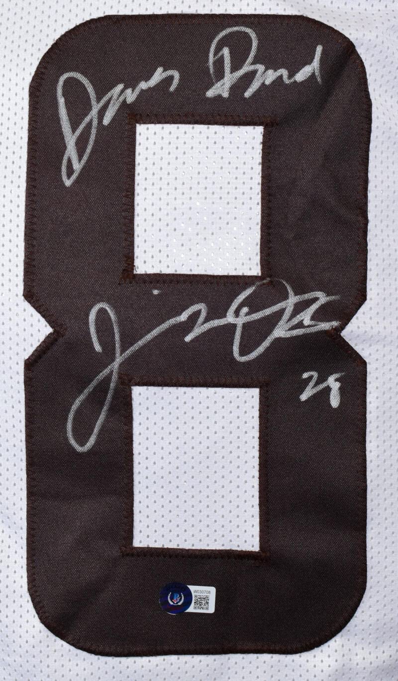 Jeremiah Owusu-Koramoah Signed White Pro Style Jersey w/Dawg Pound- BAW Holo