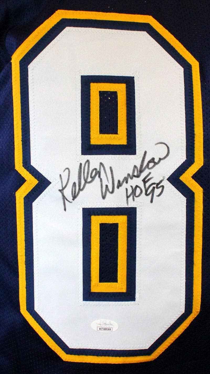 Kellen Winslow Autographed Blue Pro Style Jersey w/ HOF - JSA W Auth *8