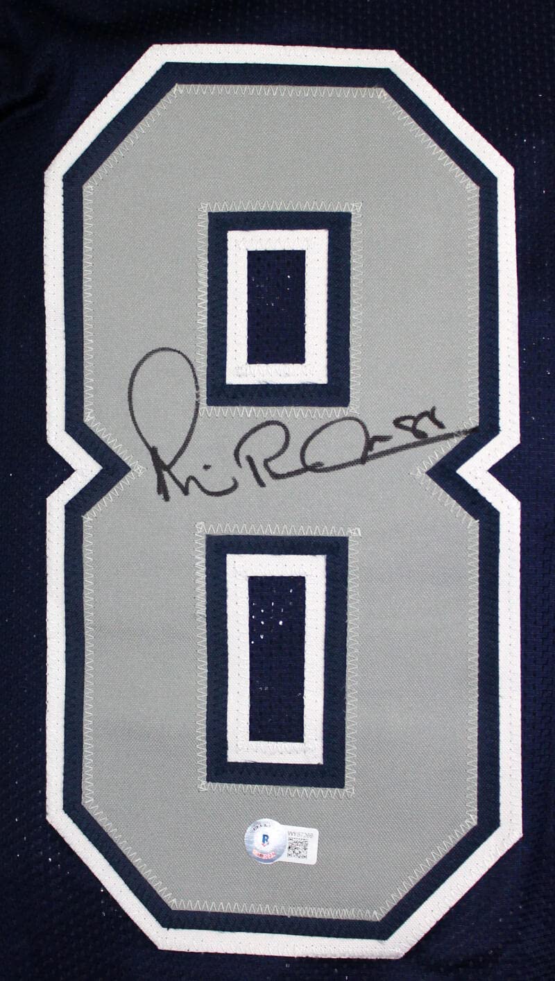 Michael Irvin Autographed Blue/Grey Pro Style Jersey *L8-Beckett W Hologram