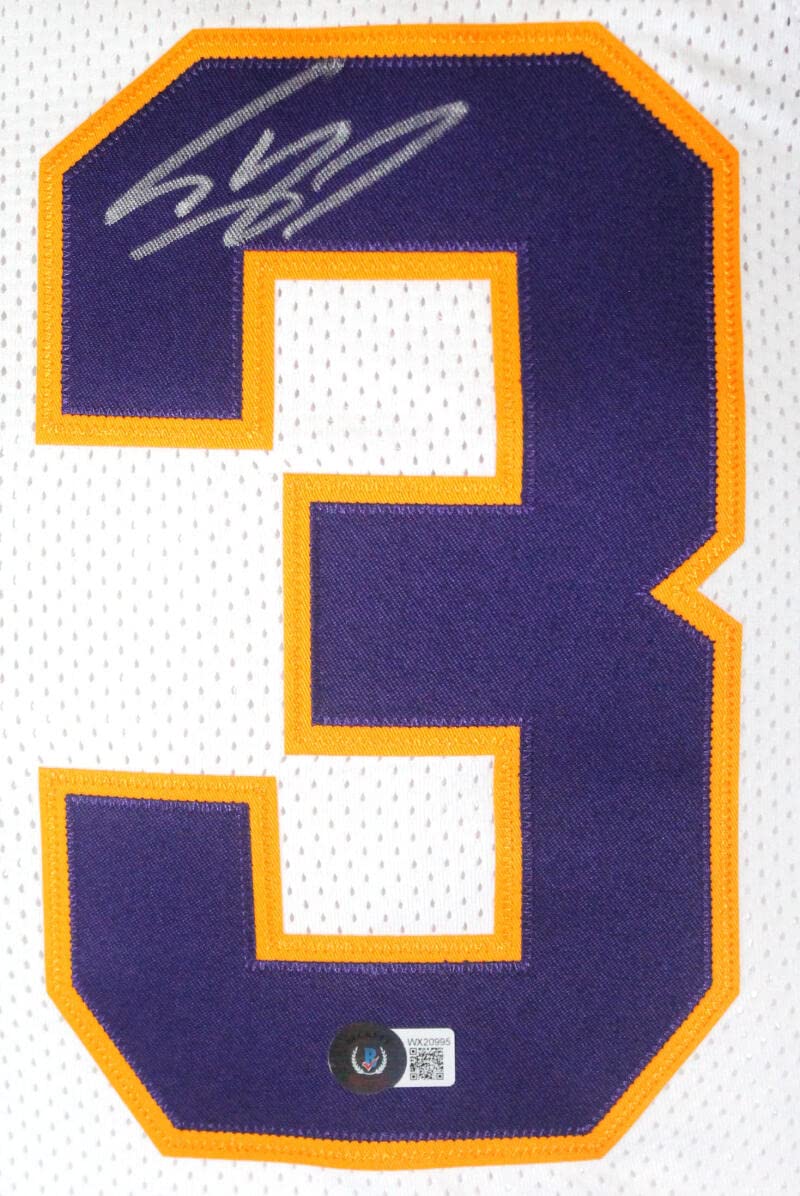 Shaquille O'Neal Autographed LSU White Retro Brand Jersey-Beckett W Hologram