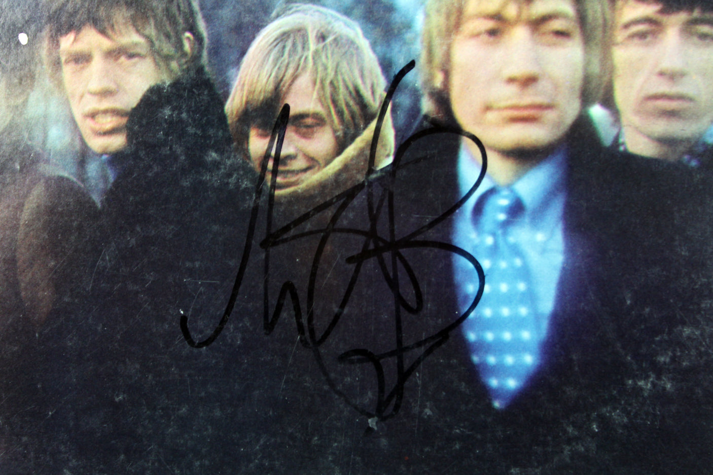 Rolling Stones Keith Richards & Charlie Watts Signed Album Cover W/ Vinyl BAS