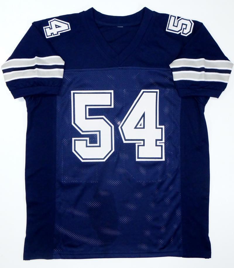 Randy White Autographed Blue Dbl Stitch Pro Style Jersey w/ HOF - JSA W Auth *5