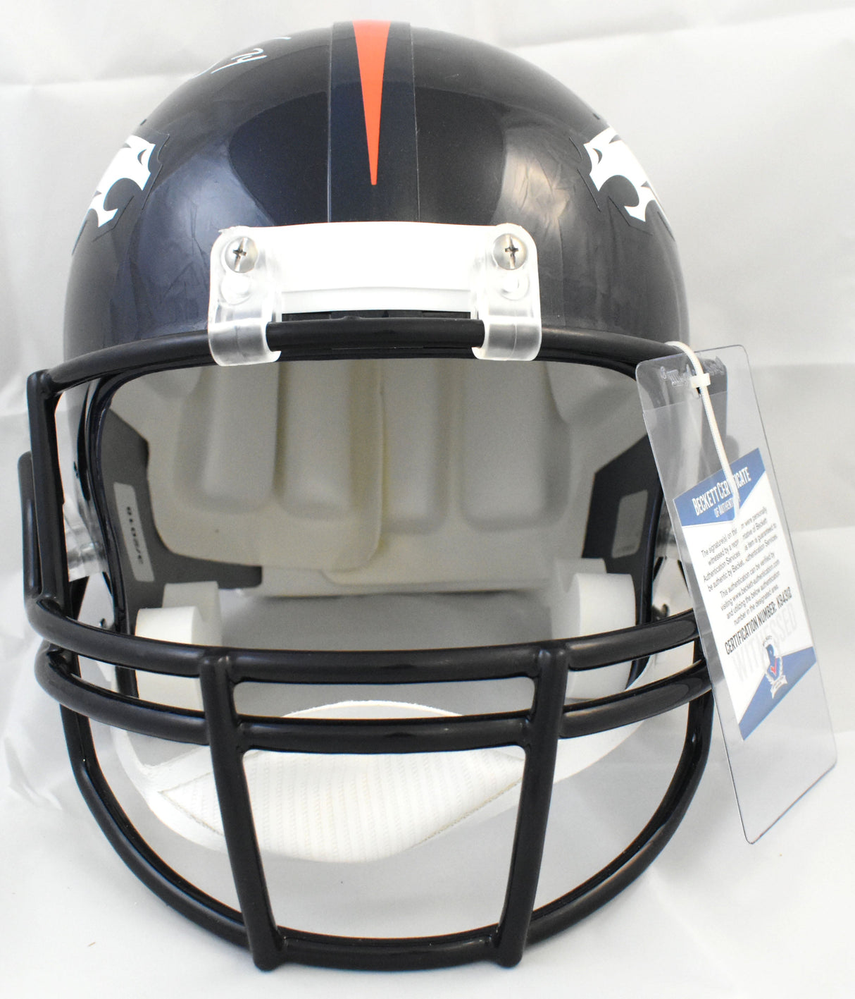 Champ Bailey Autographed Denver Broncos F/S Helmet - Beckett W