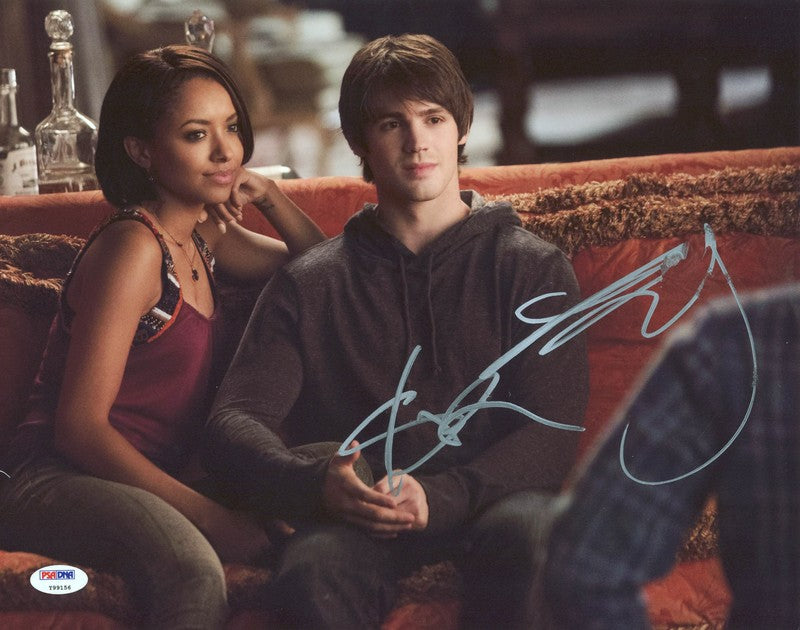 Steven R. McQueen & Kat Graham Vampire Diaries Signed 11X14 Photo PSA #Y99156