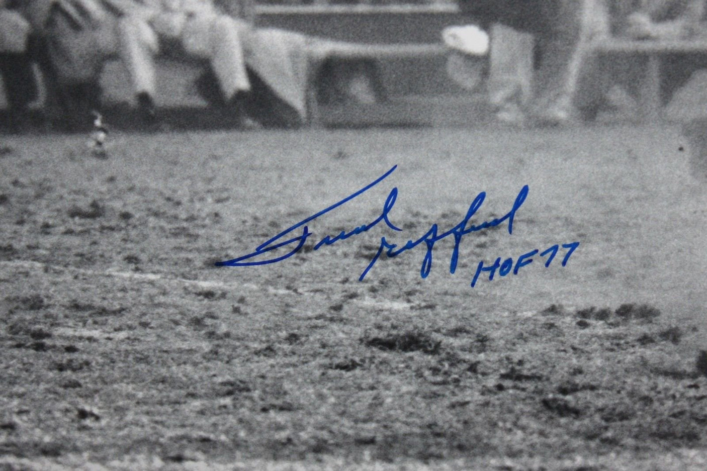 Frank Gifford HOF Autographed 16x20 B&W Running Photo- JSA W Authenticated