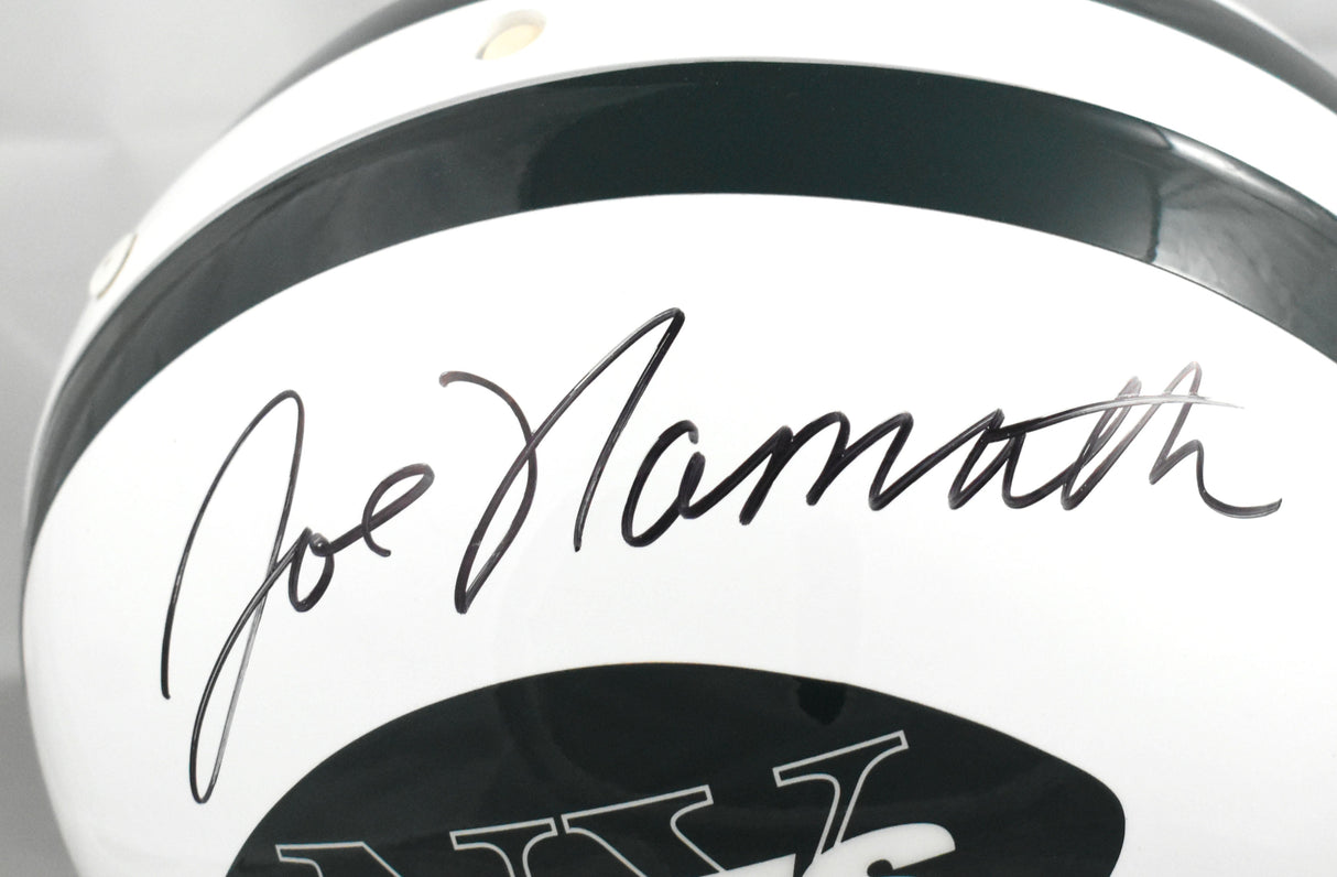 Joe Namath Autographed New York Jets F/S Authentic Helmet - JSA W