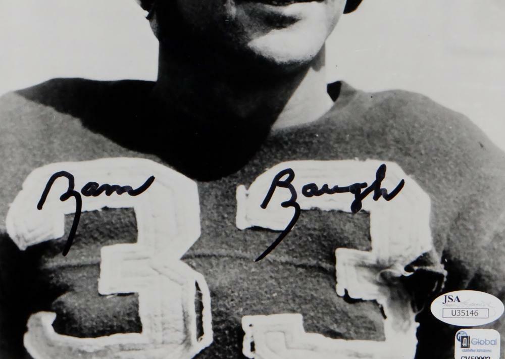 Sammy Baugh Autographed Redskins 8x10 B&W Close Up Photo-JSA Auth *Black