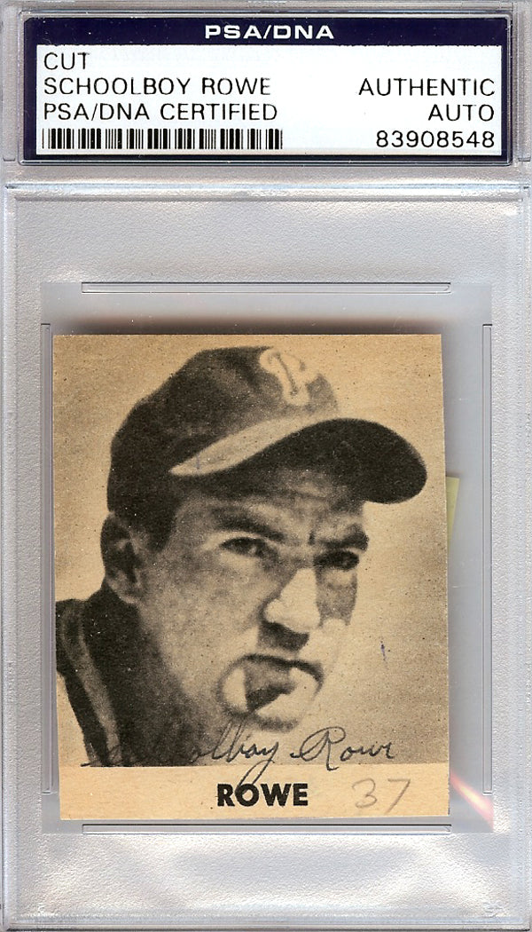 Schoolboy Rowe Autographed 2x2 Newspaper Page Photo Tigers, Phillies PSA/DNA #83908548