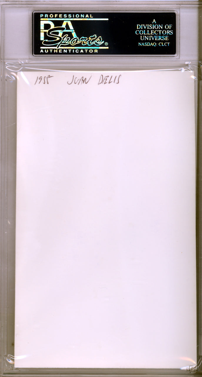 Juan Delis Autographed 3.5x5.5 Photo Washington Senators PSA/DNA #83964090