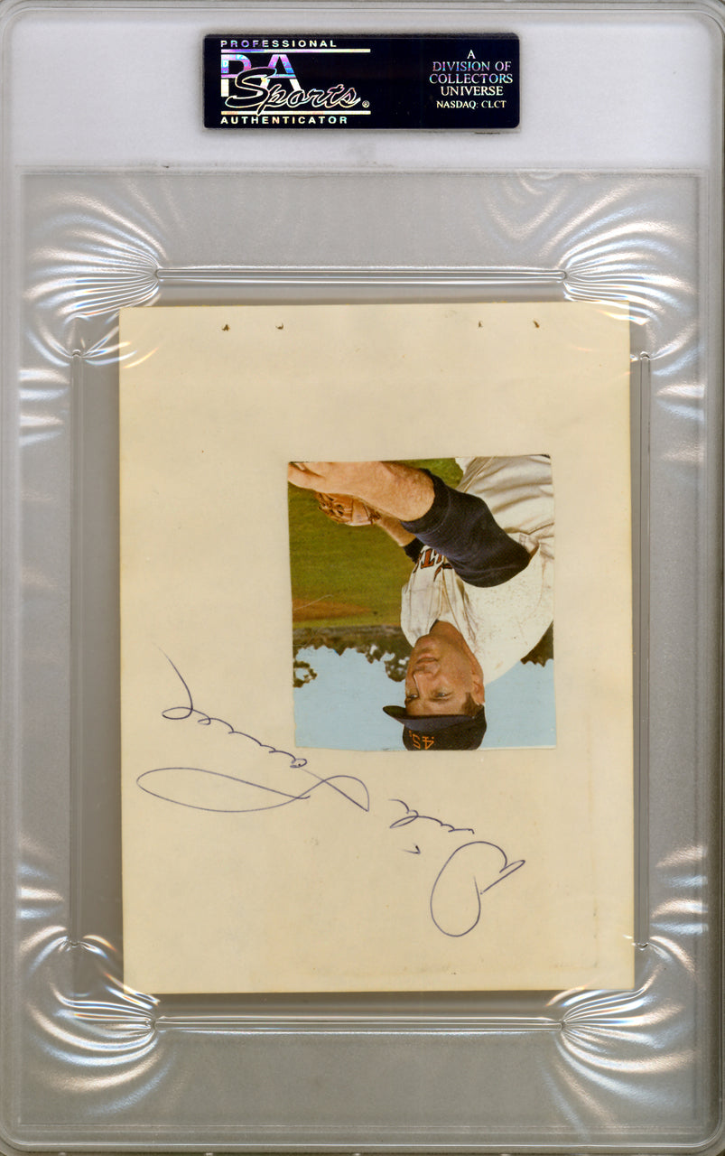 Dick "Turk" Farrell Autographed 4.5x6 Album Page Houston Colt. 45's PSA/DNA #83964301