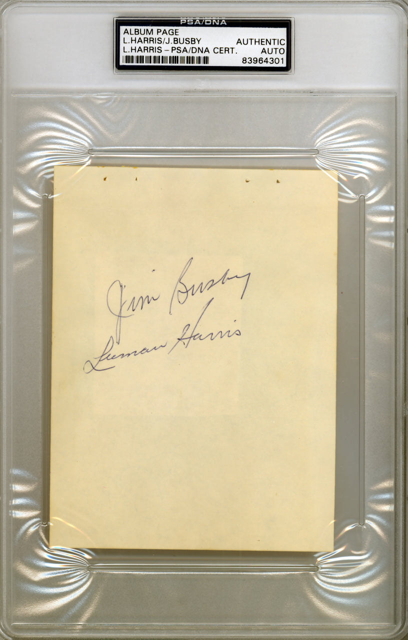 Dick "Turk" Farrell Autographed 4.5x6 Album Page Houston Colt. 45's PSA/DNA #83964301