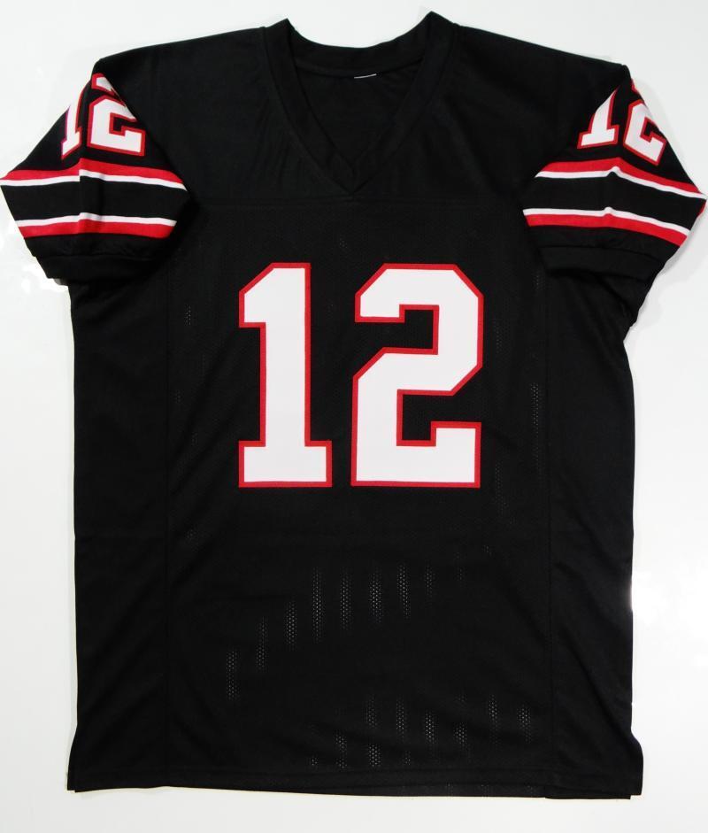 Jim Kelly Autographed Black Pro Style Jersey- JSA W Authenticated *1