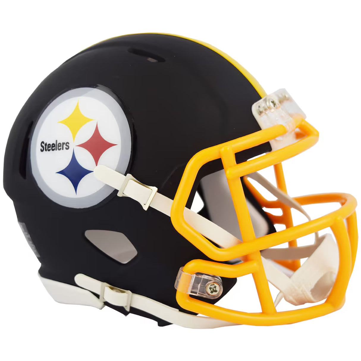 Pittsburgh Steelers Flat Black Speed Mini Football Helmet