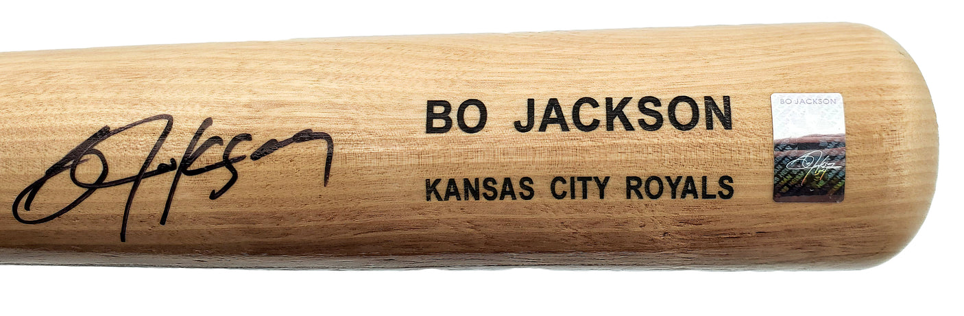 Bo Jackson Autographed Blonde Game Model Bat Kansas City Royals Beckett BAS QR Stock #196973
