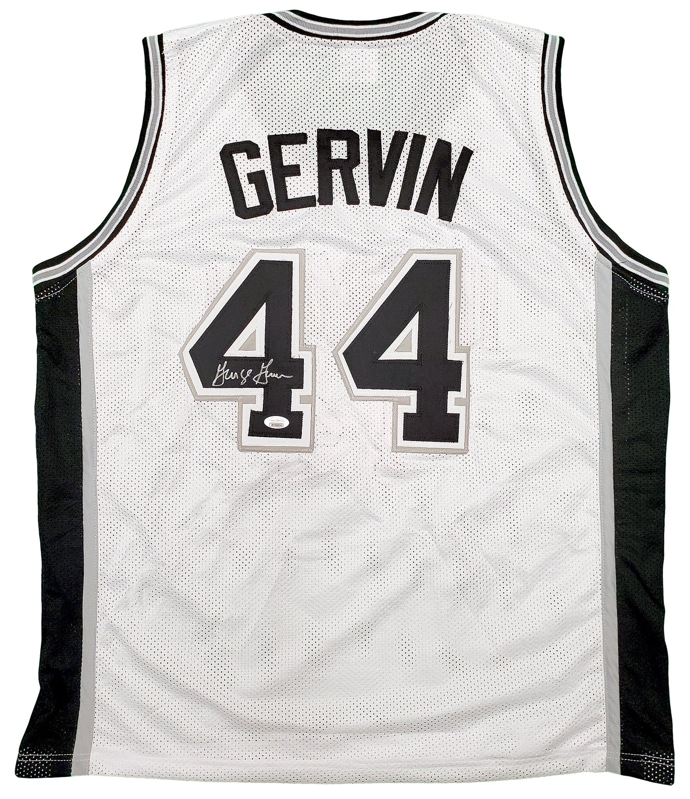 San Antonio Spurs George Gervin Autographed White Jersey JSA Stock #197001
