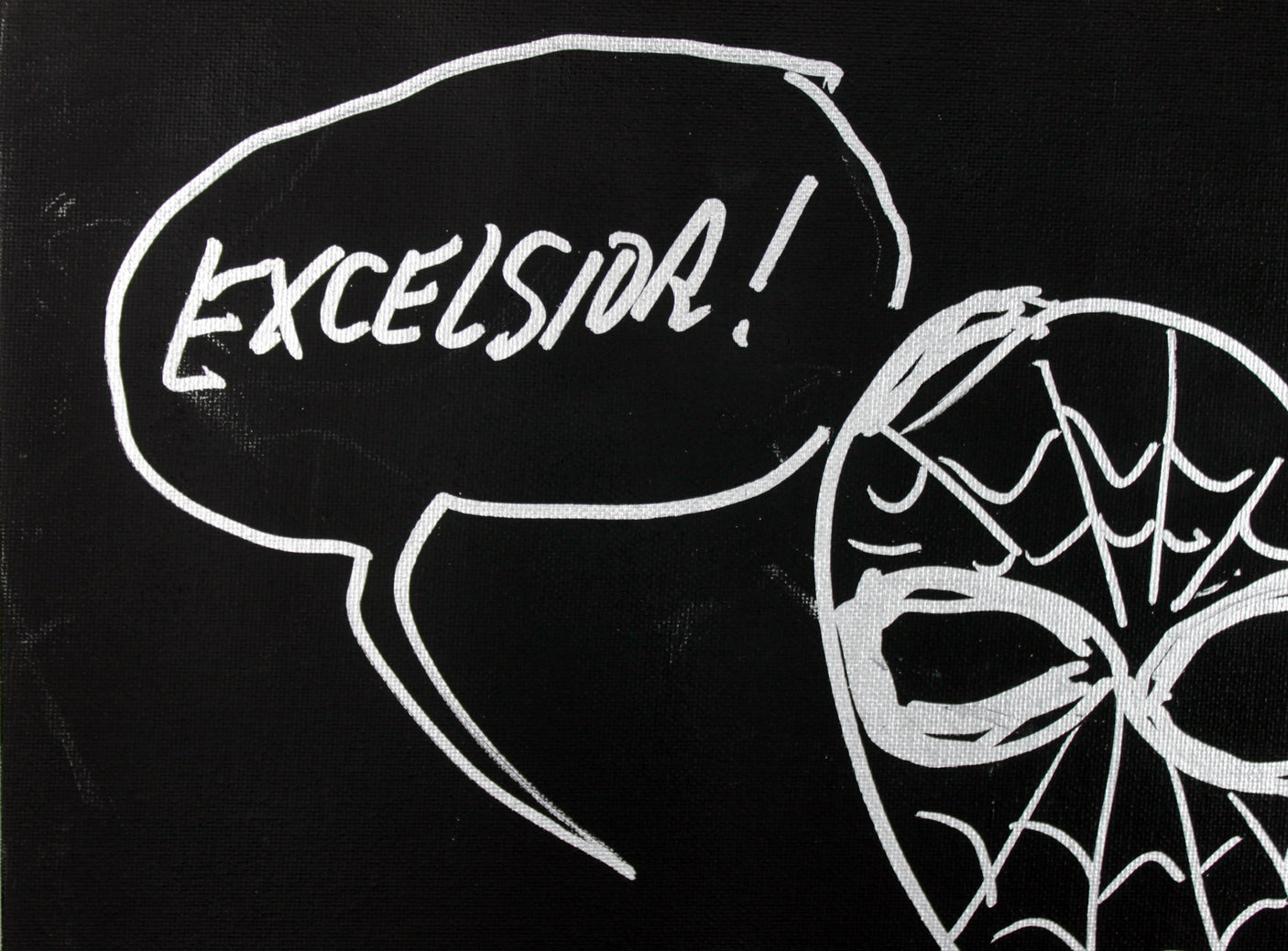 Stan Lee Authentic Signed 16x20 Canvas w/ Spider-man Sketch PSA/DNA #W00378