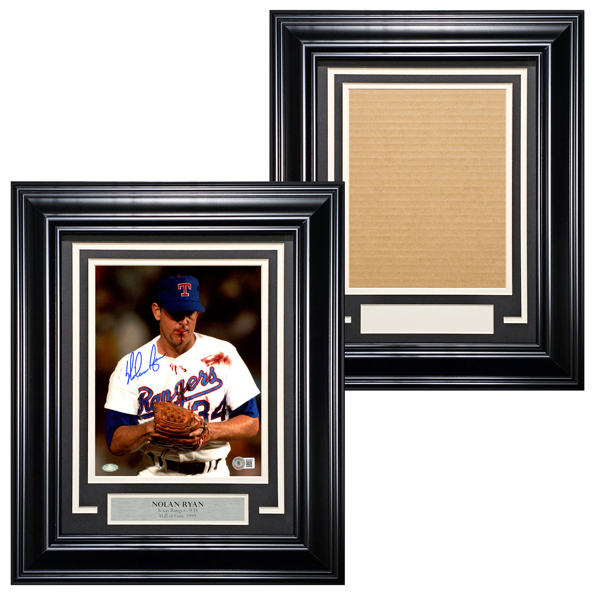 Black Vertical 8x10 Photo Framing Kit With Nameplate Stock #214106