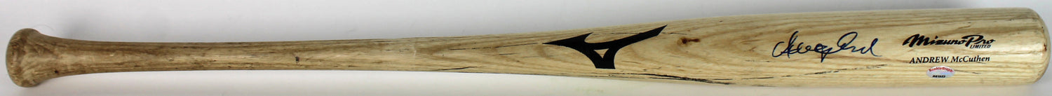 Pirates Andrew McCutchen Signed Game Used Rookie Baseball Bat PSA Rookiegraph