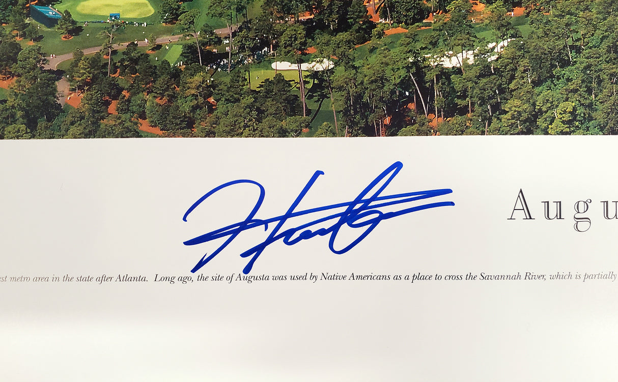 Hideki Matsuyama Autographed 13.5x40 Panoramic Photo Beckett BAS QR Stock #197206