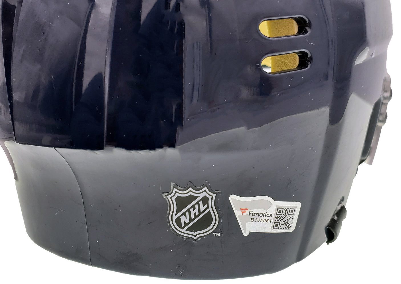 Matty Beniers Autographed Seattle Kraken Blue Mini Helmet Fanatics Holo Stock #197214