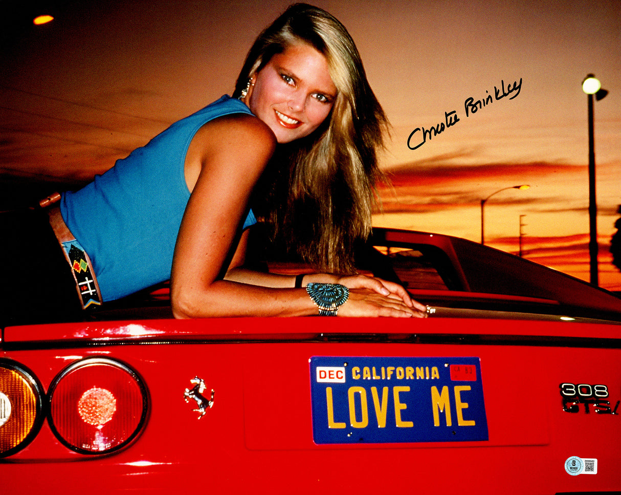 Christie Brinkley Autographed 16x20 Photo Vacation Beckett BAS Witness Stock #234418