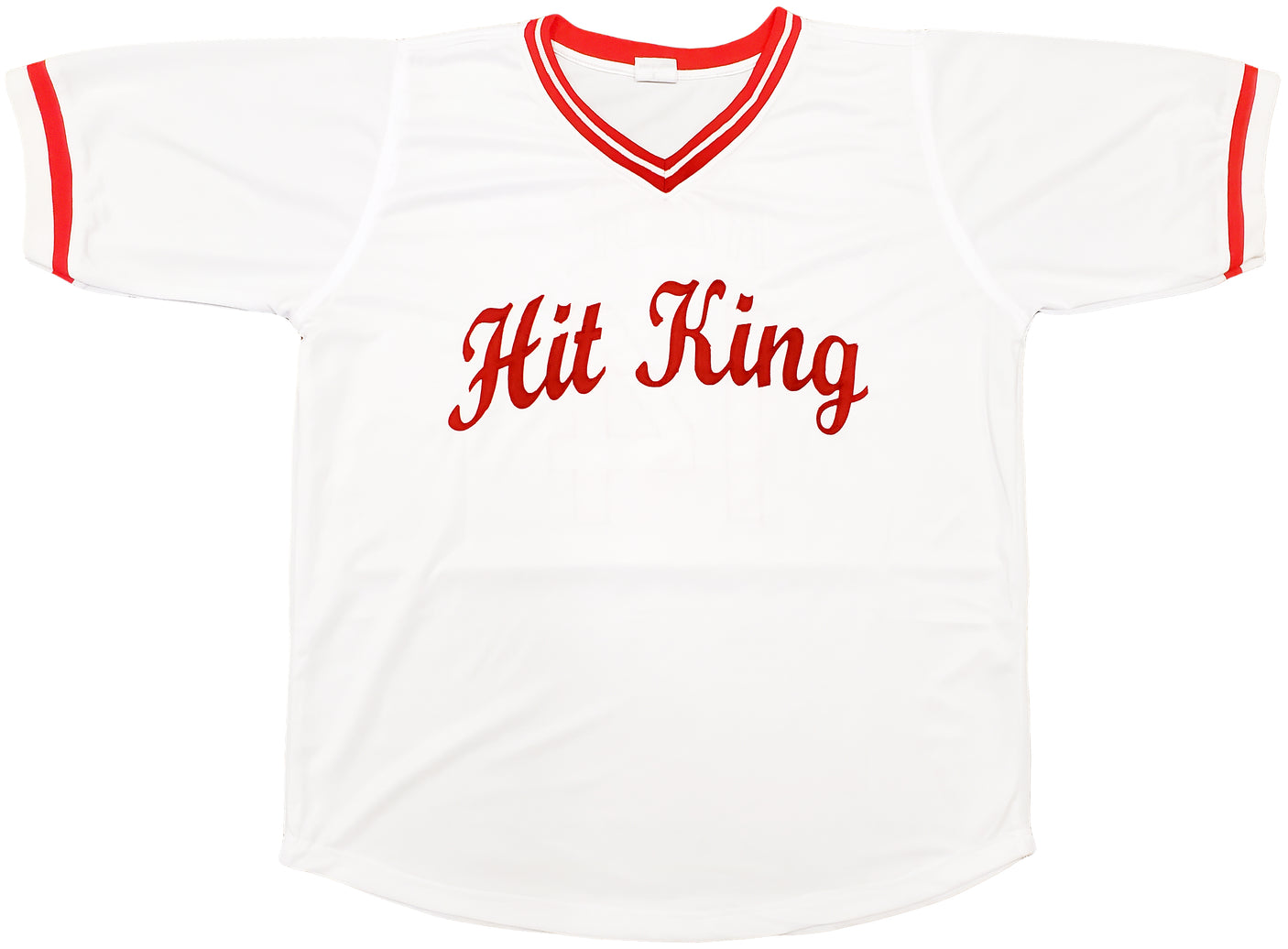 Cincinnati Reds Pete Rose Autographed White Jersey "Charlie Hustle" PR Holo Stock #197039