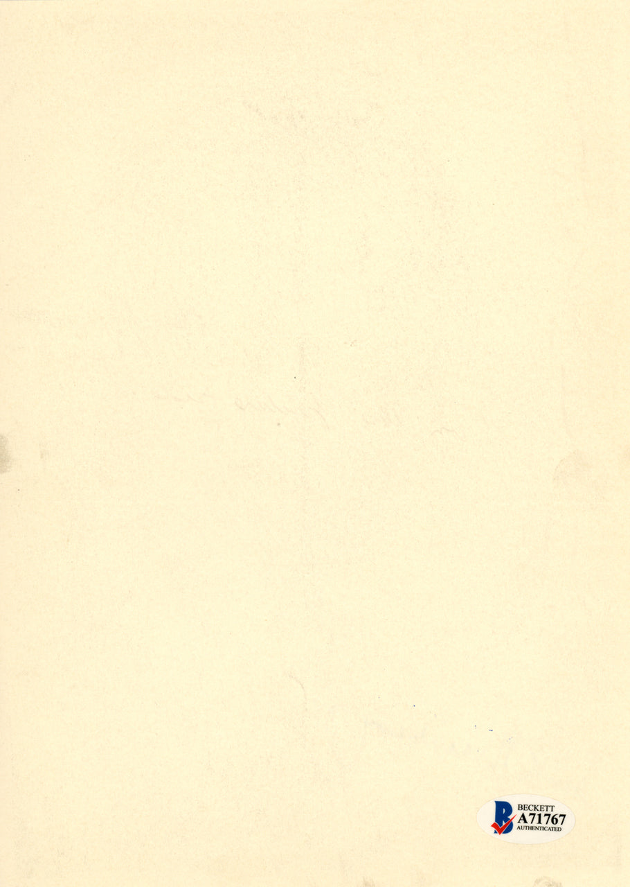 Hank Greenberg Autographed 6.5x9 Photo Picture Pack 1948 Cleveland Indians Gem Mint 10 Beckett BAS #A71767