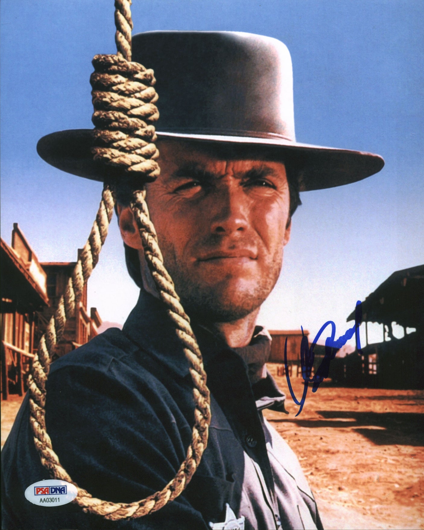 Clint Eastwood The Good, the Bad and the Ugly Signed 8x10 Photo PSA/DNA #AA03011