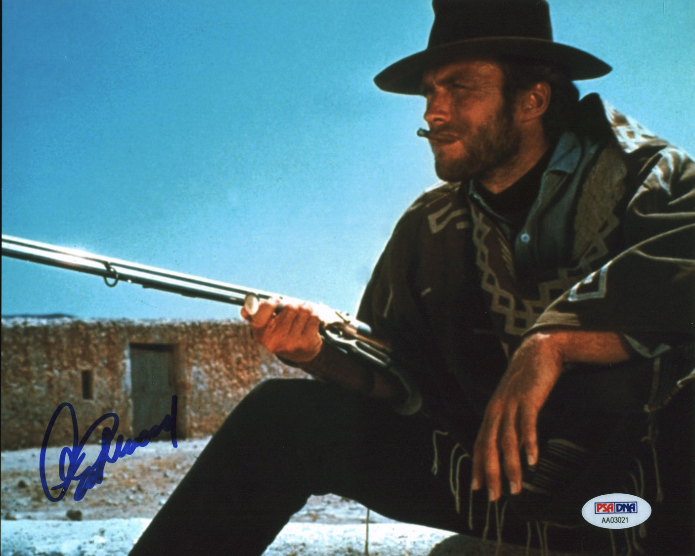 Clint Eastwood The Good, the Bad and the Ugly Signed 8x10 Photo PSA/DNA #AA03021