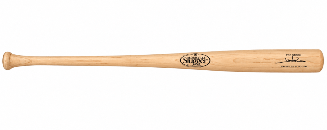 Jim Abbott Signed Louisville Slugger Pro Stock Blonde Baseball Bat