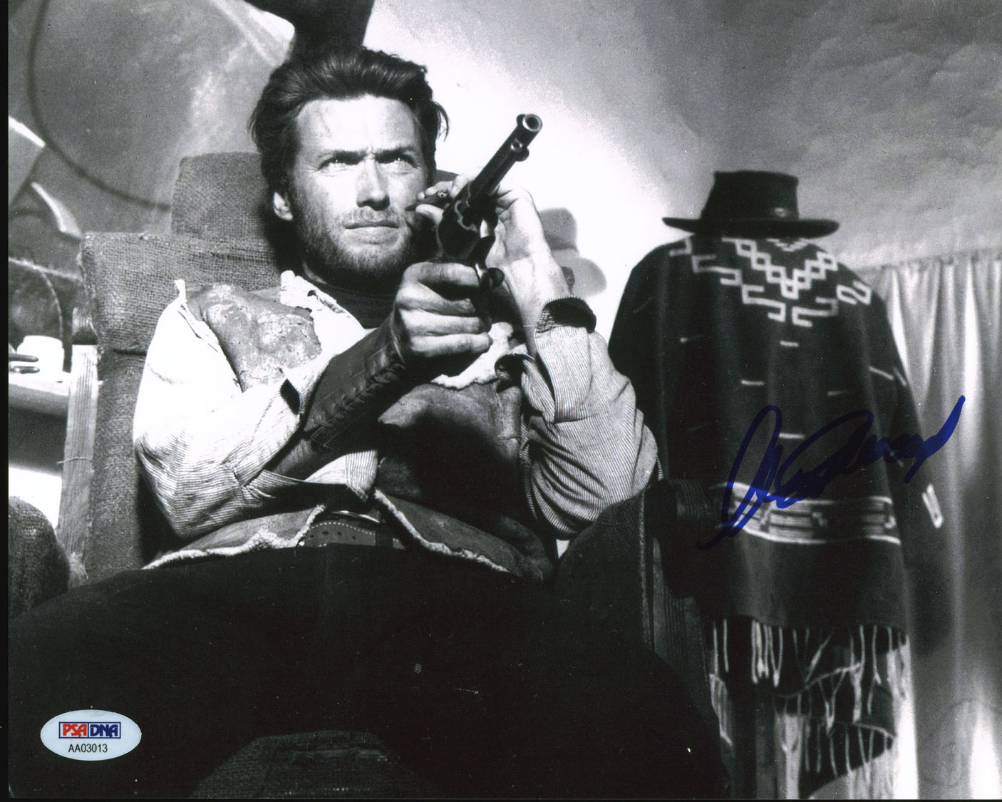 Clint Eastwood Good, the Bad & the Ugly Signed 8x10 Photo Auto 10! BAS #AC26962