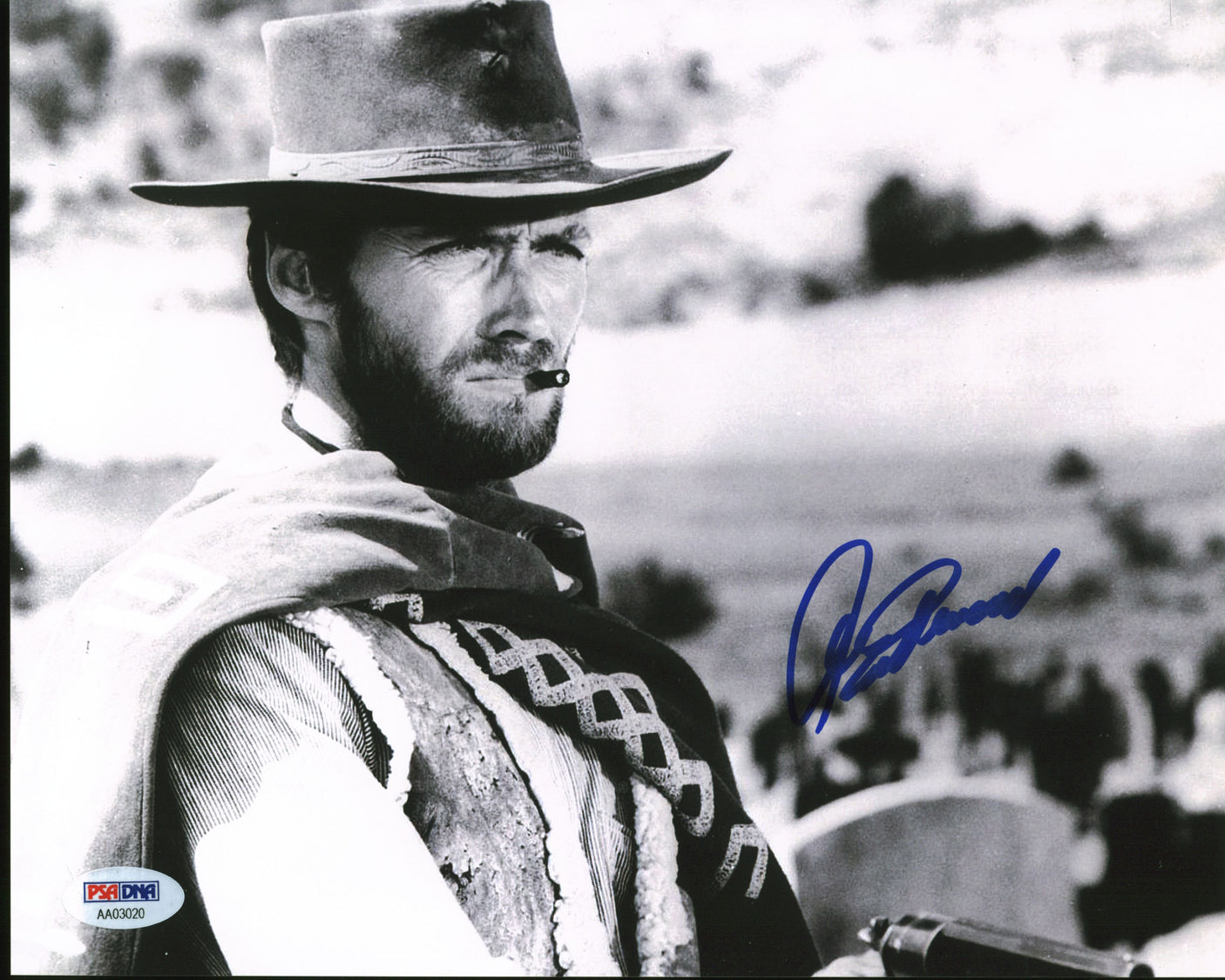 Clint Eastwood Good, the Bad & the Ugly Signed 8x10 Photo Auto 10! BAS #AC26963