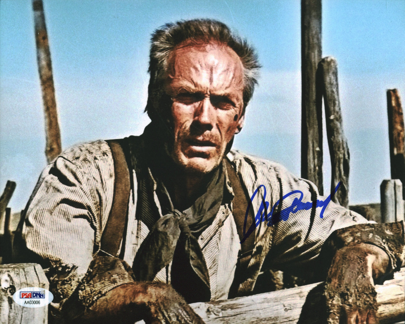 Clint Eastwood Unforgiven Authentic Signed 8x10 Photo Auto 10! BAS #AC26965