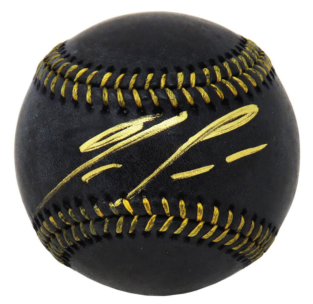 Ronald Acuna Jr. Signed Rawlings Official Black MLB Baseball (Beckett)