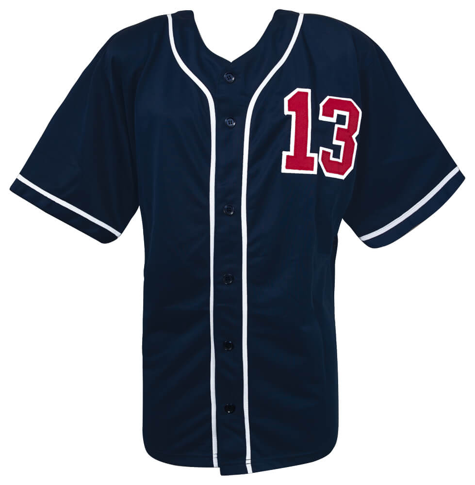 Ronald Acuna Jr. Signed Navy Custom Baseball Jersey - (Beckett)