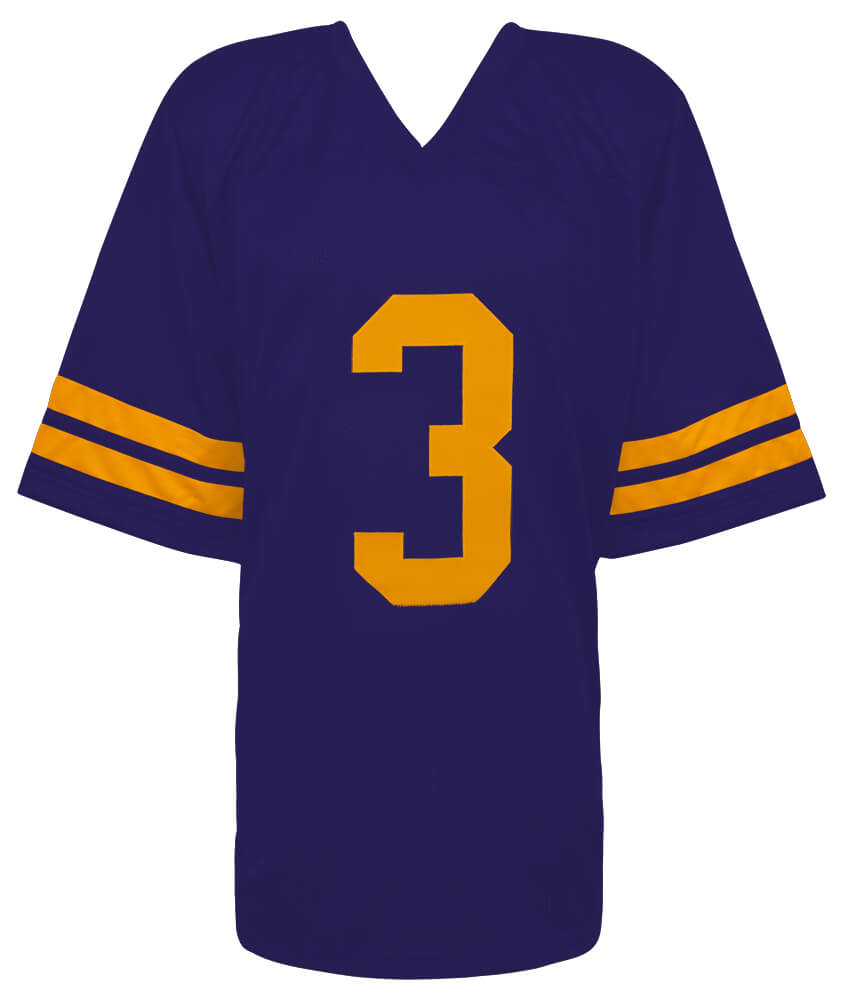 Jordan Addison Signed Purple Color Rush Custom Football Jersey - (Beckett)