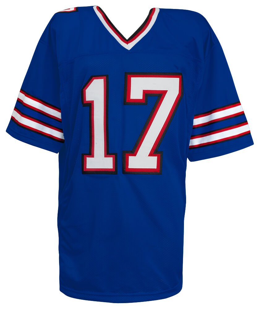 Josh Allen Signed Blue Custom Football Jersey - (Beckett)