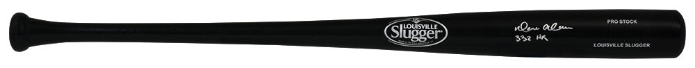 Moises Alou Signed Louisville Slugger Pro Stock Black Baseball Bat w/332 HRs