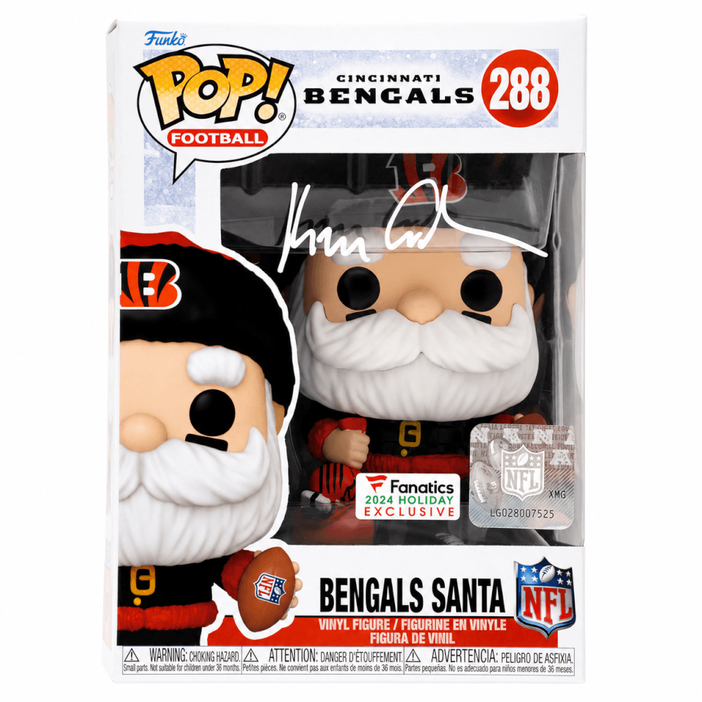 Ken Anderson Signed Cincinnati Bengals SANTA Funko Pop Doll #288