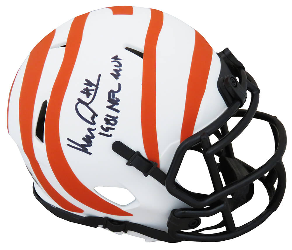Ken Anderson Signed Cincinnati Bengals Lunar Eclipse White Matte Riddell Speed Mini Helmet w/1981 NFL MVP