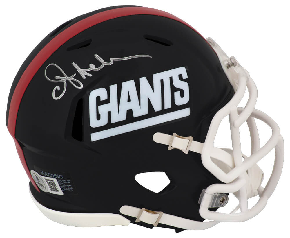 Ottis Anderson Signed New York Giants Throwback Riddell Speed Mini Helmet - (Beckett)