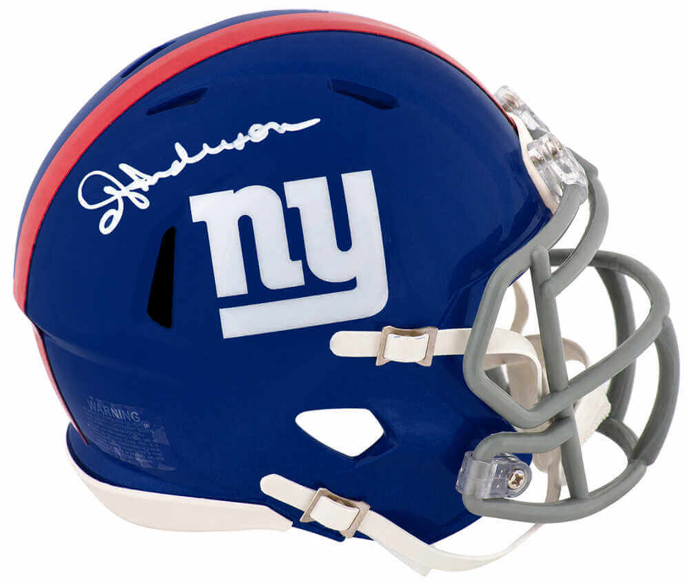 Ottis Anderson Signed New York Giants (Current Stye) Riddell Speed Mini Helmet