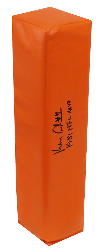 Ken Anderson Signed Orange Endzone Pylon w/1981 NFL MVP